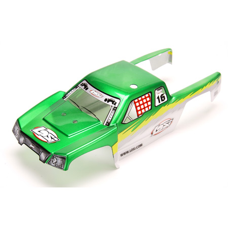 Losi LOSB1386 - 1:18 Mini Desert Truck Painted Body, Green