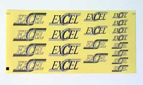 Excel EA009 - Excel Decal 11.5x23cm