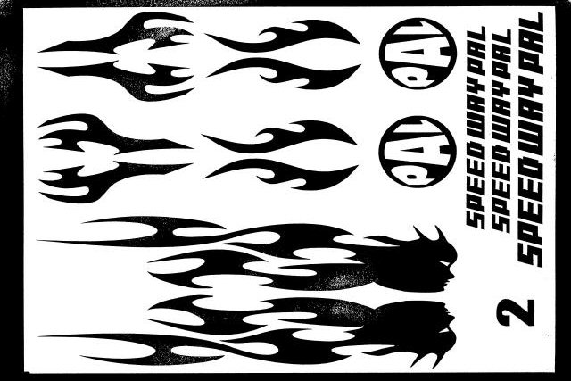Speed Way Pal PA065-2SH - Bling Bling Graphic Sticker #2
