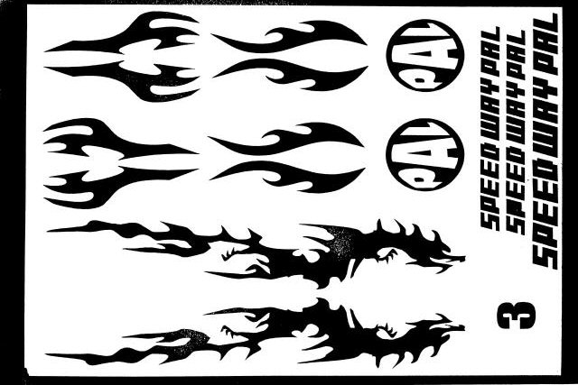 Speed Way Pal PA065-3SH - Bling Bling Graphic Sticker #3
