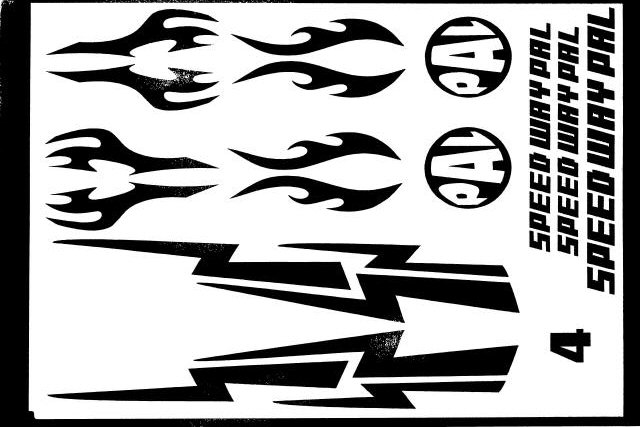 Speed Way Pal PA065-4SH - Bling Bling Graphic Sticker #4