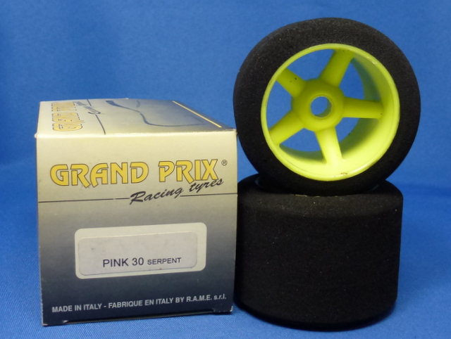 Grand Prix 5510.30.01 - Glued Rear Tire Set 30°(Serpent 1-10) 