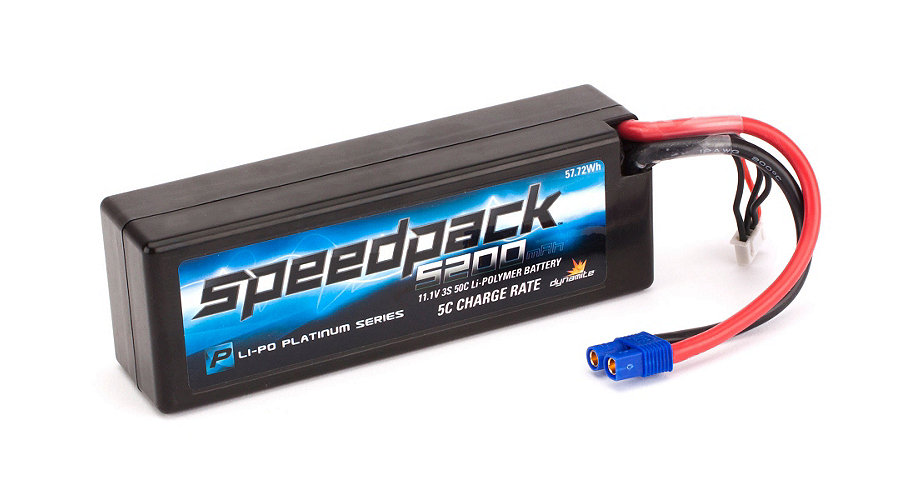 Dynamite DYNP4001EC - Speedpack Platinum 11.1V 5200mAh 3S 50C LiPo Case, EC3