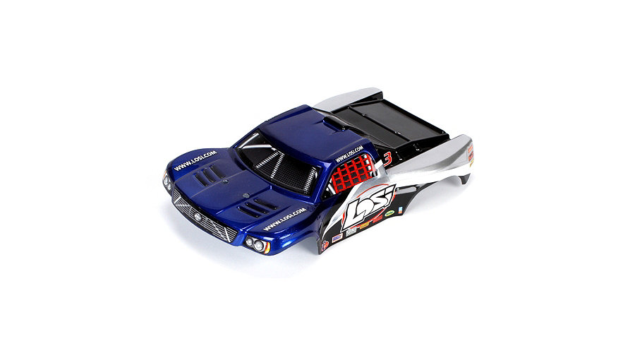Losi LOSB1793 - 1/24 4WD Micro SCT Painted Body, Blue & Silver