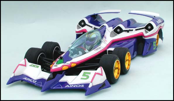 Chevron CFS004A - AOI Ogre AN-21 Clear Body Set with Driver (Cyber Formula)