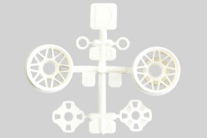 Kawada TM-04 - Plastic Parts D, Wheels Set (M24)
