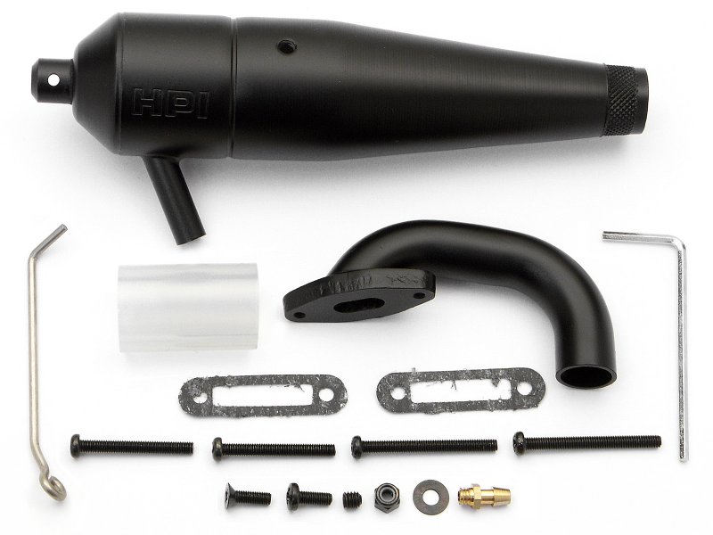 HPI A970 - Tuned Pipe & Exhaust Header Set (T15, G3.0 Engine, 12 ~ 18 Side Exhaust Engine)