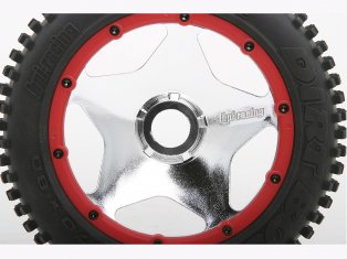 HPI 3229 - Super Star Wheel Sheel Shiny Chrome 120x75mm 2pcs (Baja 5B SS / Baja 5B)
