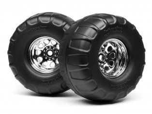 HPI 4884 - Mounted Dual-Stage Tires On Classic King Wheels 135x73mm 2.2in 2pcs