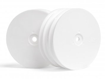 Hot Bodies 61515 - Front Wheel White 2pcs (Cyclone D4)