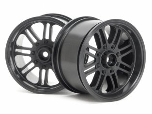 HPI 3136 - 8 Spoke Wheel Black 83x56mm (Savage)