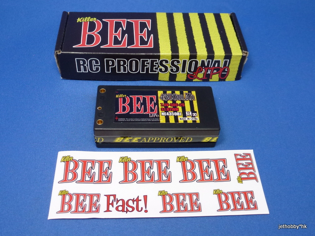 Trinity NE4350BI - Killer Bee Lipo Pack 2S 4300mAh 50C Shorty