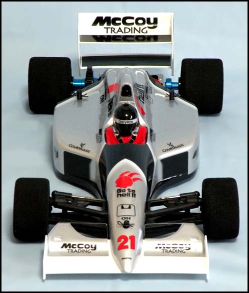 Chevron FSL035W - Lola L90 F1 Clear Body with White Wing 2 (Tamiya F103, F104W)