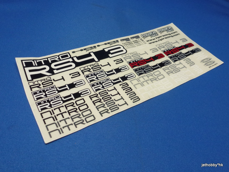 HPI 9379 - Decal, Nitro RS4 3
