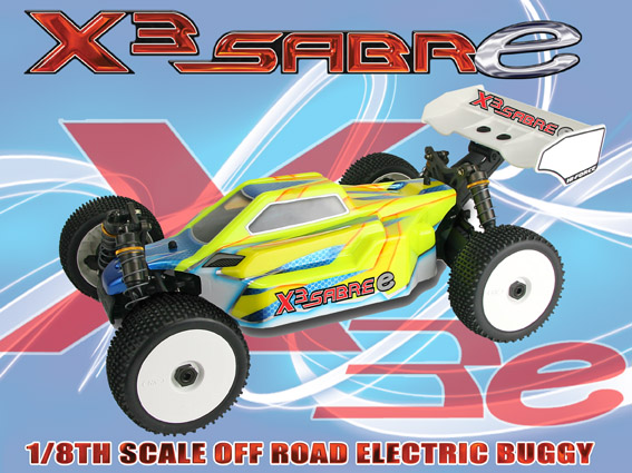 Hong Nor X3-Sabre-EP-PRO-80% - 1:8 EP Buggy, Full Option Assembled Kit