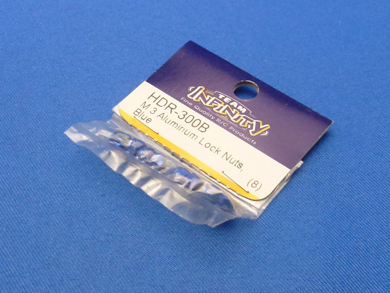 Team Infinity HDR-300B - M3 Aluminum Lock Nuts Blue 8pcs