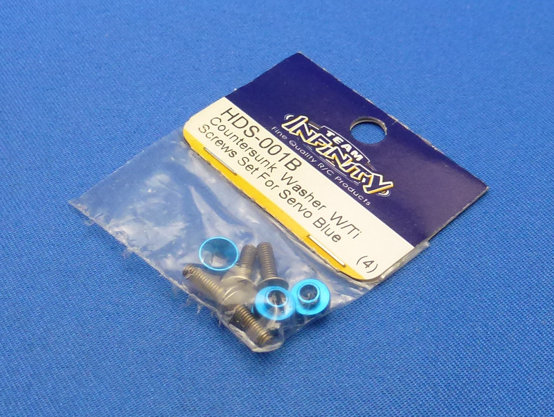 Team Infinity HDS-001B - Servo Washer with Titanium Screw 4-sets