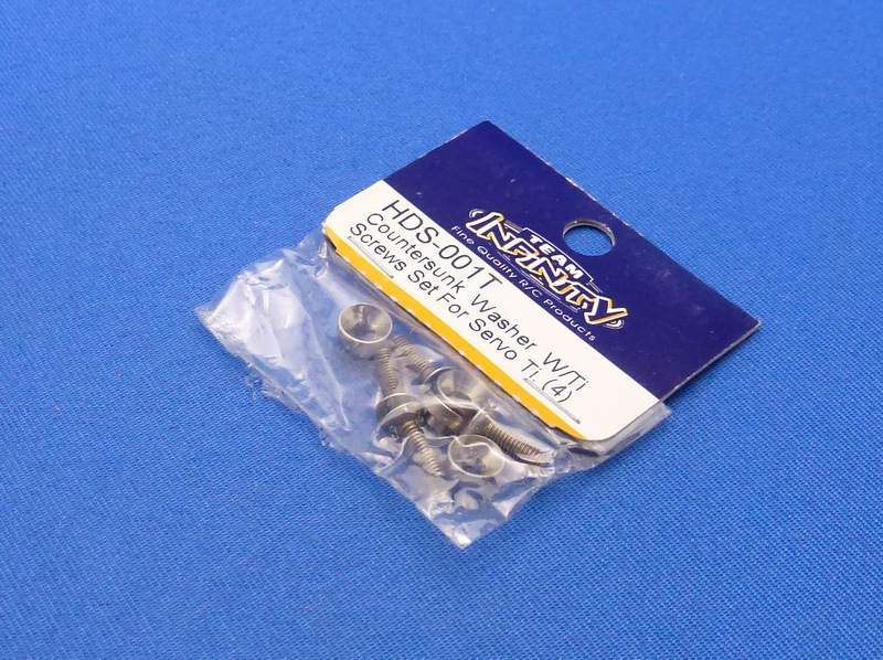Team Infinity HDS-001T - Servo Washer with Titanium Screws 4-sets