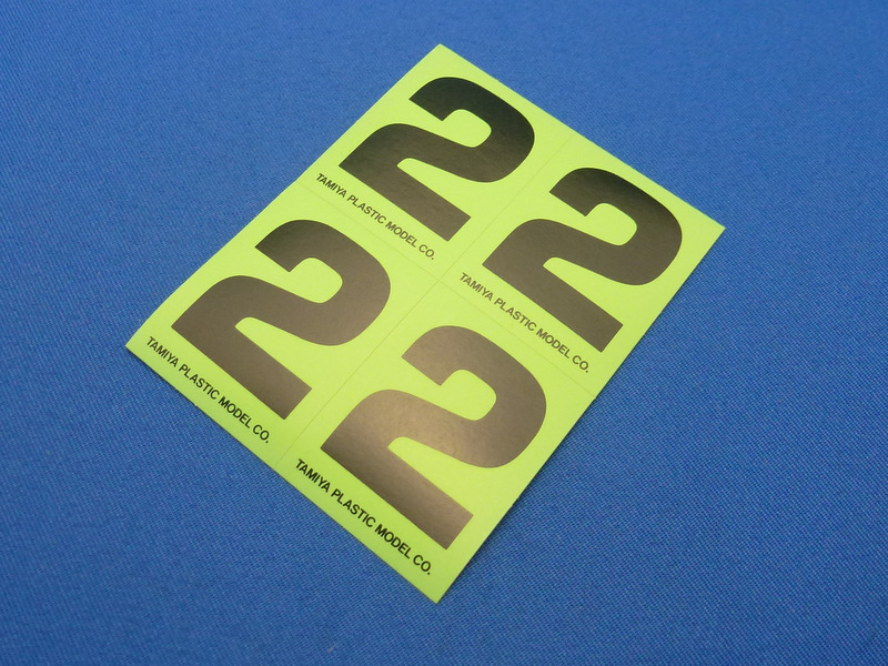 Tamiya 66542 - Number Sticker #2