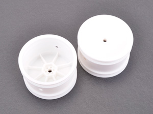 Schumacher U4366 - Wheel, Hex Rear White (Buggy)
