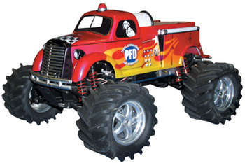 Parma 10116 - 1/10 Fire Truck, Clear Body