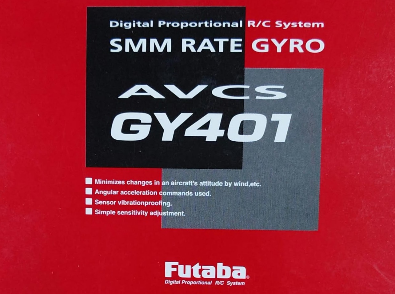 Futaba GY401 - AVCS SMM Rate Gyro with FP-S9253 Servo