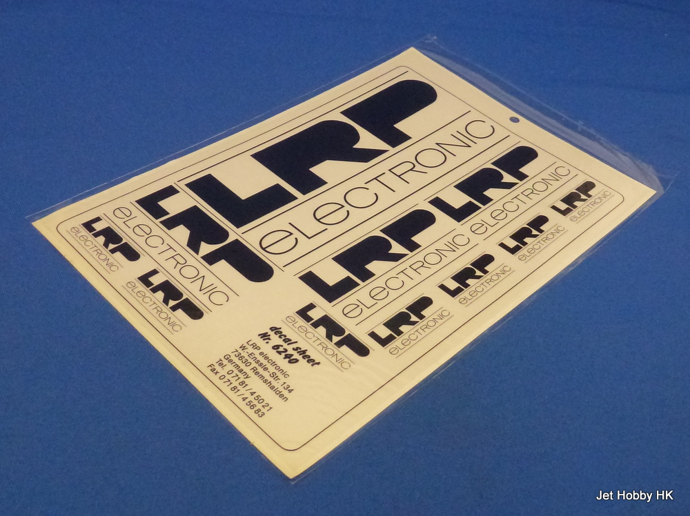 LRP Decal - LRP Logo Decal Black 14x21.5cm