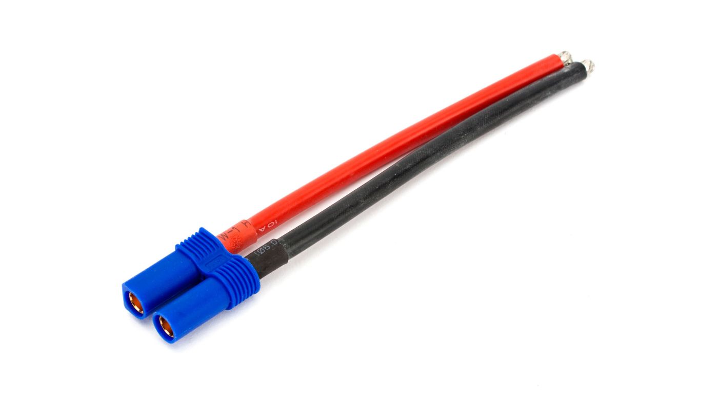 E-Flite EFLAEC505 - EC5 Battery Connector with 4 inches Wire, 10 AWG