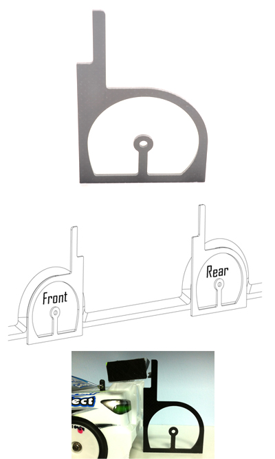 Schumacher U4806 - Touring Car Wheel Arch Cutting Jig