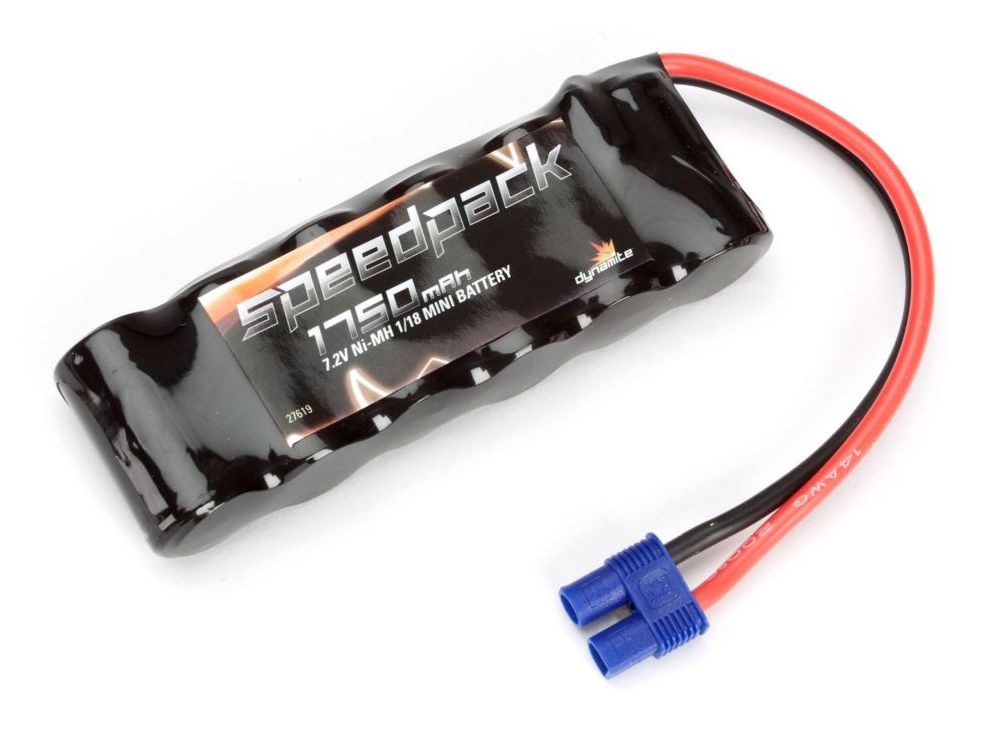 Dynamite DYN1471 - 1750mAh 7.2V NiMH 6C Flat Battery EC3 Minis