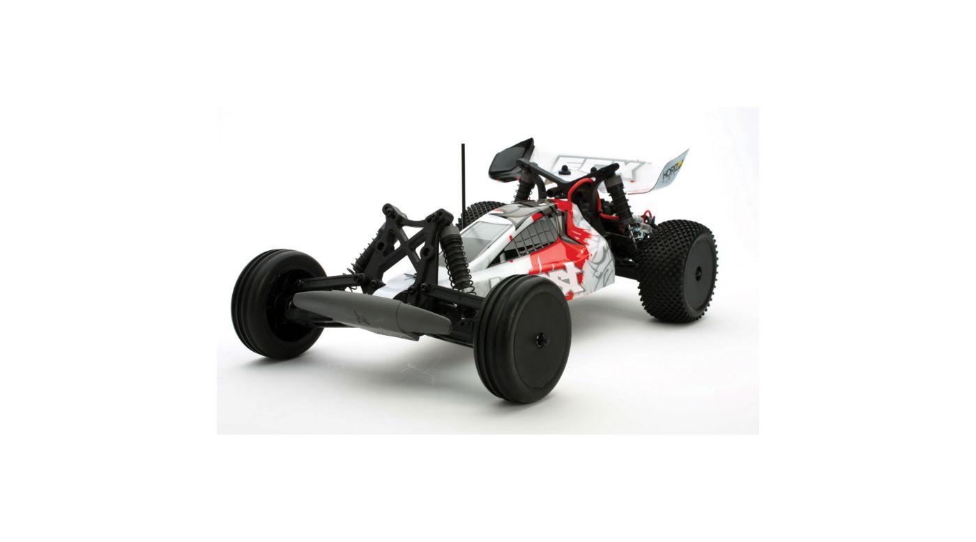 ECX ECX03032T1 - 1/10 Boost 2WD Buggy RTR, White/Red
