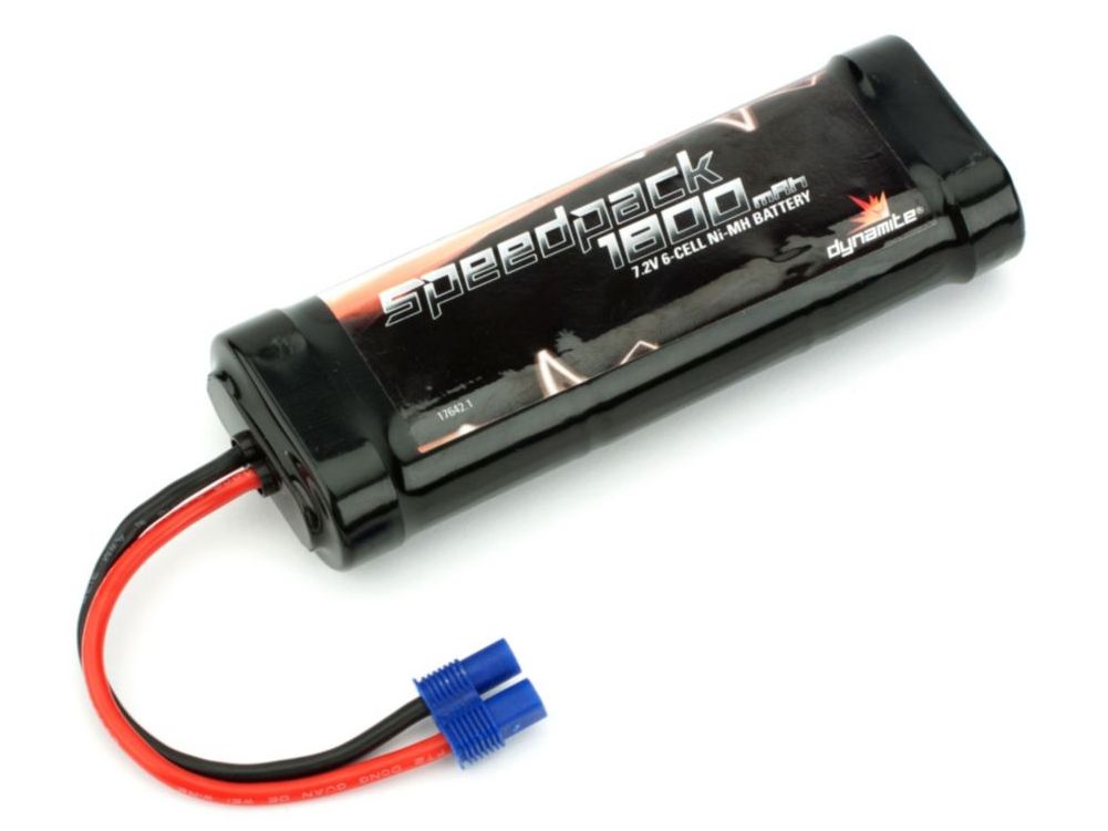 Dynamite DYN1050EC -  Speedpack 7.2V 1800mAh NiMH 6-Cell Flat with EC3 Connector 