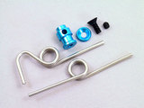 Kose K-8009 - Muffler Post & Spring Set Blue (Mugen MTX-3)