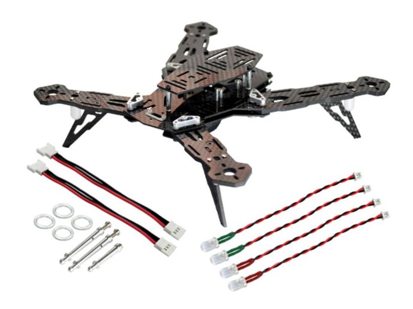 MicroHeli 20QX005FK - CNC Aluminum/Carbon Fiber Race Quad Frame (200 QX) 