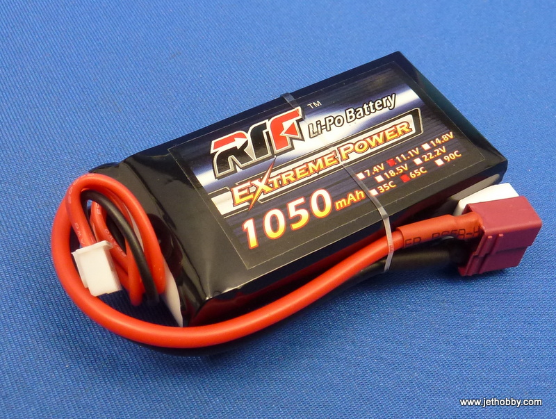 RTF 1050-3S-65C-T - Lipo Battery 1050mAh 11.1V 65C T-Plug