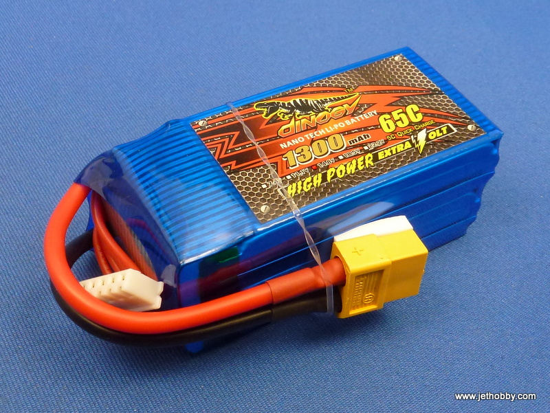 Dinogy 1300-4S-65C-XT60 - Lipo Battery 1300mAh
