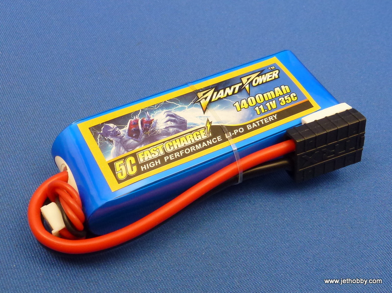 Giant Power 1400-3S-35C-TRX - Lipo Battery  1400mAh 11.1V 35C Traxxas 
