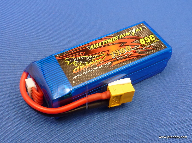 Dinogy 1500-4S-65C-XT60 - Lipo Battery 1500mAh 14.8V 65C XT-60