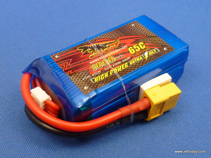 Dinogy 1000-4S-65C-XT60 - Lipo Battery 1000mAh 14.8V 65C XT-60