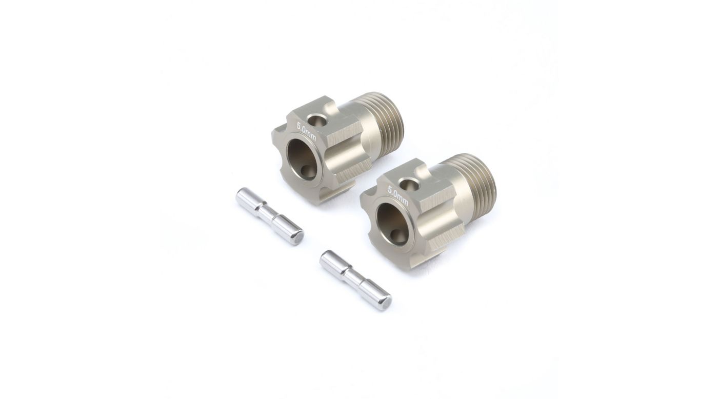 TLR 352004 - Wheel Hex and Pin, +5.0mm (5B, 5T, MINI WRC)