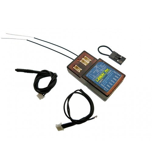 Lemon LM0041 - Lemon Rx DSMX Compatible 7-Channel Full-Range Telemetry With Diversity Antenna Receiver + PPM