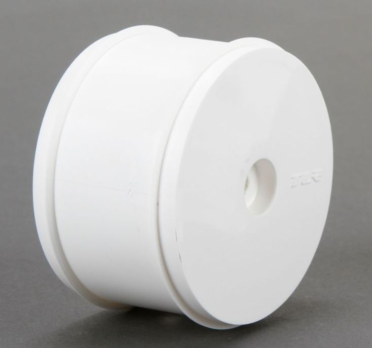TLR43015 - 61mm Rear Wheel, 12mm Hex, White (22/22-4)
