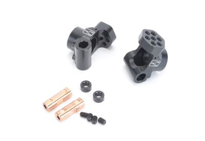 Schumacher U4998 - Alloy Rear Hub Carriers + Inserts (2WD/4WD)