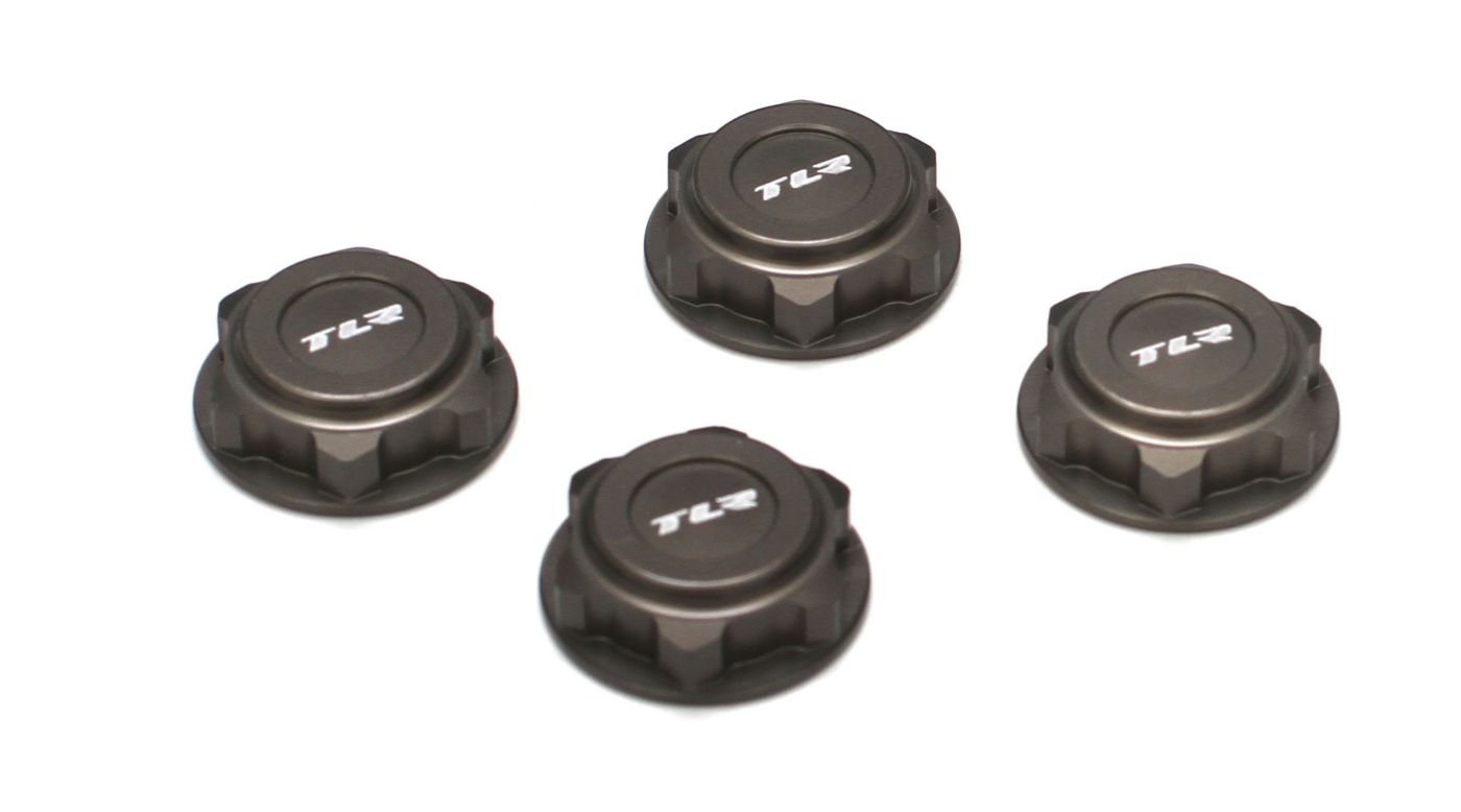 TLR 3538 - Covered 17mm Wheel Nuts, Aluminum (8B/8T 2.0)