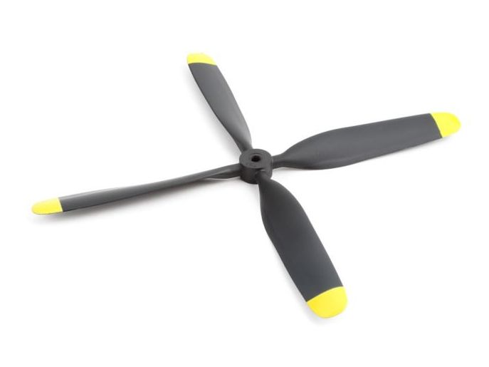 E-Flite EFLP105084BL - Propeller, 4 Blade, 10.5x8: P-51D 1.2m
