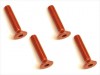 Square SAR-315OR - M3x15 7075 Flat Head Hex Socket Screw, Orange