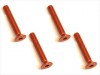 Square SAR-320OR - M3x20 7075 Flat Head Hex Socket Screw, Orange
