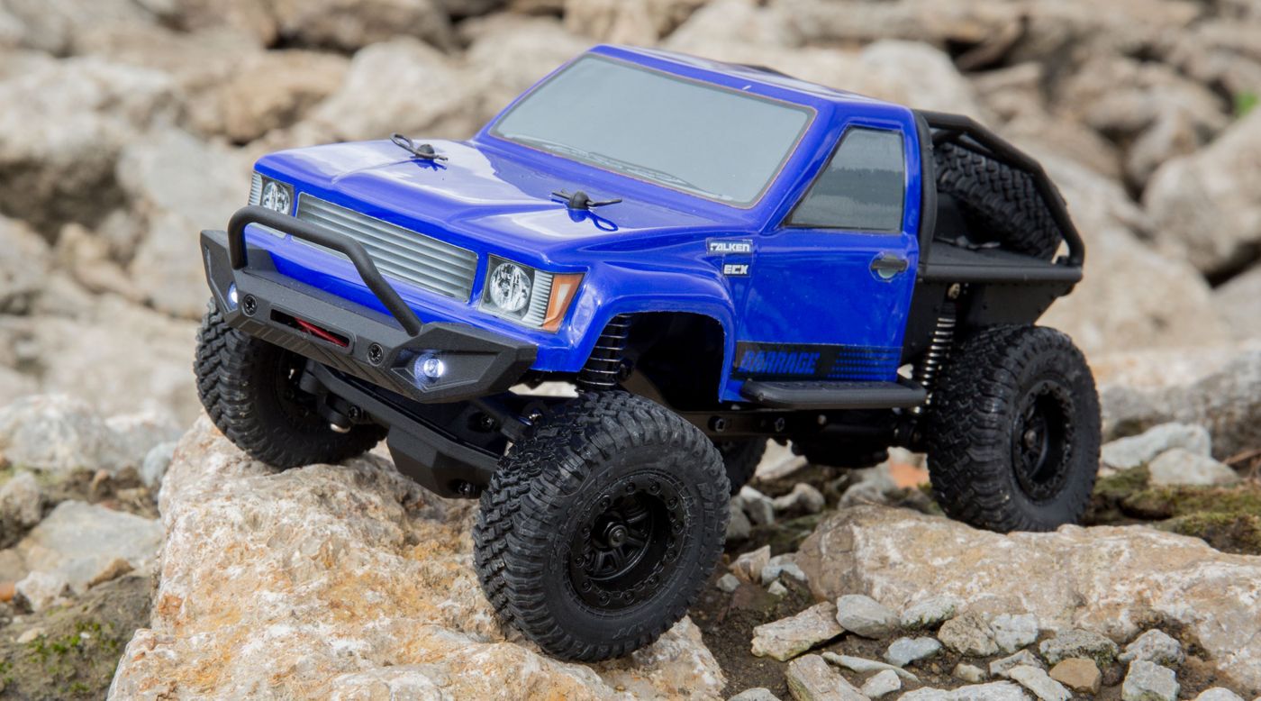 ECX 00017T2 - 1/24 Barrage 4WD Scaler Rock Crawler RTR, Blue