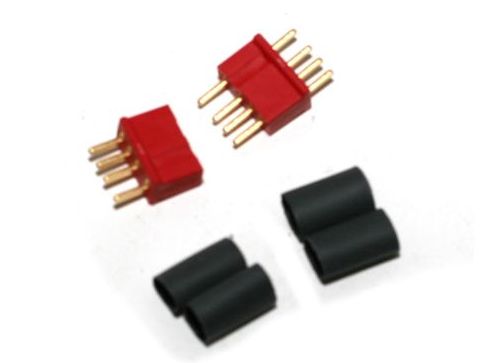 Deans 1242 - 4 Pin Connector Red 