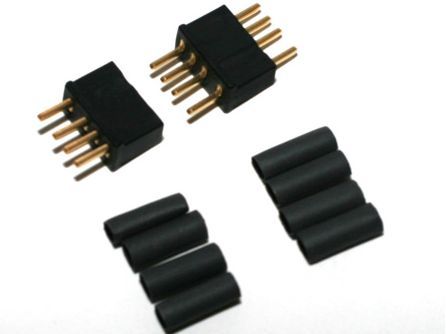 Deans 1241 - 4 Pin Connector Black